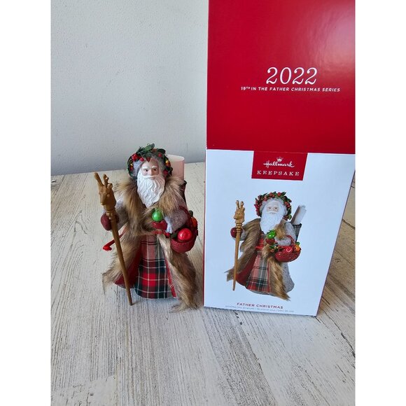 Hallmark 2022 19th Father‎ Xmas ornament new tree deer stag basket - Picture 1 of 11
